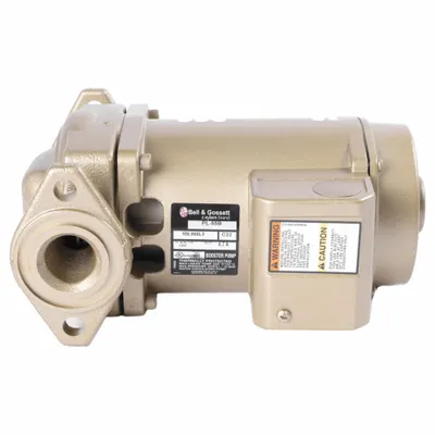 BELL & GOSSETT Circulating Pump: 2/5 hp HP, 115V AC, Bronze, 1, 50 gpm, 53 ft Max. Head - General-Purpose Inline Circulator Pumps