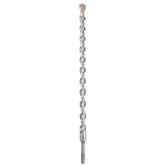 This SDS-Plus drill bit is designed for rotary hammer drilling in concrete and masonry. With a 7/8 in diameter, 18 in overall length, and 16 in maximum drilling depth, it is suited for anchor installation and through-hole applications in construction and maintenance work.