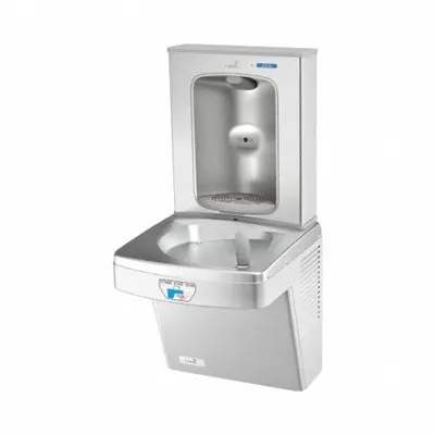 OASIS Drinking Fountain with Bottle Filler: On-Wall, 8 gph @ 50°F, Touchless Sensor - On-Wall Single Drinking Fountains with Bottle Fillers