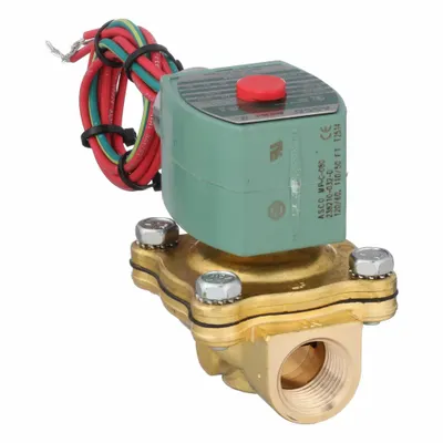 REDHAT Solenoid Valve: 2-Way, Normally Closed, 1/2 in Pipe Size, 110V AC/120V AC - 2-Way/2-Position, Normally Closed Solenoid Valves