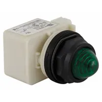 SCHNEIDER ELECTRIC Pilot Light: 30 mm Panel Mounting Size, Green, LED, 9001SK Series (MPN 9001SKP35LGG9)