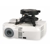 PEERLESS Ceiling Projector Mount: Ceiling, Tilting, Matte, White, For Projectors, PRG-UNV