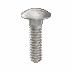 Square neck carriage bolt made from 316 stainless steel with plain finish. Thread size #10-24, length 3/4 inch. The square neck prevents rotation during tightening. Suitable for fastening metal to wood or metal to metal in corrosive environments. Pack of 10.