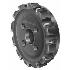 Indexable face mill with 125 mm cutter diameter and 8 insert stations, right-hand cutting direction. Designed for high-feed roughing and finishing operations on steel, stainless steel, and cast iron. Accepts WALTER R592M-style inserts. Suitable for general machining and heavy equipment manufacturing.