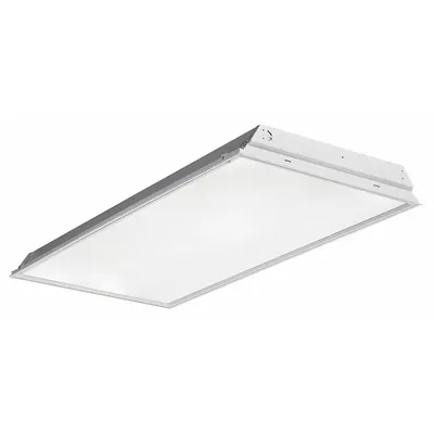 LITHONIA LIGHTING Recessed Troffer: 4 ft Lg, 2 ft Wd, 4,000 lm, 3500K, 39 W - 2 ft. x 4 ft. LED Flat Panels & Troffers