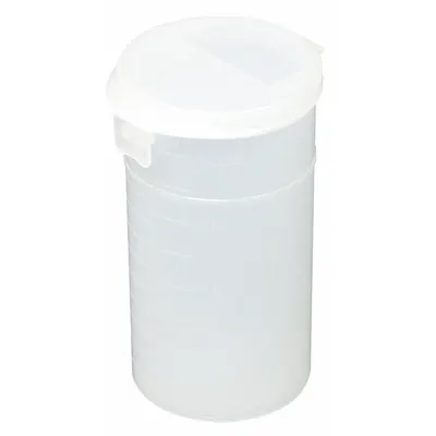 QORPAK Vial: Sample, Polypropylene, 240 mL, 75 mm Body Dia, Sterile, Natural, Square - Plastic Lab Vials