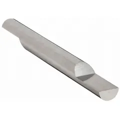 This double-end carbide engraving tool blank is made from 720-grade carbide for wear resistance. It has a 1/2" diameter, 3" overall length, and 5/8" split length. Used for precision engraving, marking, and scribing on hard materials such as metal, glass, and ceramics.