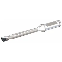 Modular drill tip for general drilling applications in metalworking and machining. Designed for use with compatible drill bodies, the replaceable tip reduces tool change downtime.