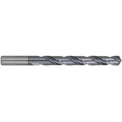 This jobber-length drill bit is made from high-speed steel with a titanium carbonitride (TiCN) coating for enhanced wear resistance. It features a 118° point angle and is suited for general-purpose drilling in metal, wood, and plastics.