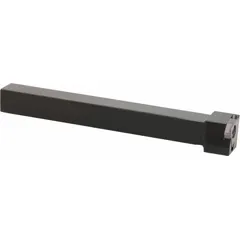 Indexable toolholder for external grooving, parting, and turning operations. Accepts indexable inserts for precise groove and cutoff features in metal components. Suitable for use on CNC lathes and manual machines.