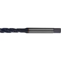 CLEVELAND spiral-flute tap, M14x1.5 metric, 6H tolerance, 3 flutes, semi-bottoming chamfer. Designed for threading blind holes in steel and stainless steel; the spiral flute evacuates chips upward to prevent clogging and ensure clean threads.
