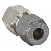 PARKER Compression Fitting Adapter: 1/4 in OD x 1/8 in Pipe Fitting Size, Compression x FNPT (MPN 4-2 GBZ-SS)