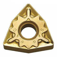Trigon (W) indexable turning insert for general turning, facing, and profiling operations on steel and cast iron. The CA530 grade offers wear resistance for medium machining. Available in metric equivalent WNMG080408PS.