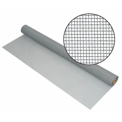PHIFERGLASS Replacement Screen: Fiberglass, Gray, 18 x 14 Mesh Size, 6 ft Wd - Fiberglass Door and Window Screen