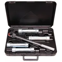 WHEELER-REX Socket Wrench Set: 1/2 in Drive, 7 Piece, 6-Point, Metric (MPN 950)