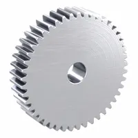 Hubless Spur Gear: Module m 2.5, 45 Teeth, 20 mm Bore Dia, Stainless Steel, 20° Pressure Angle (MPN SUSA2.5-45)