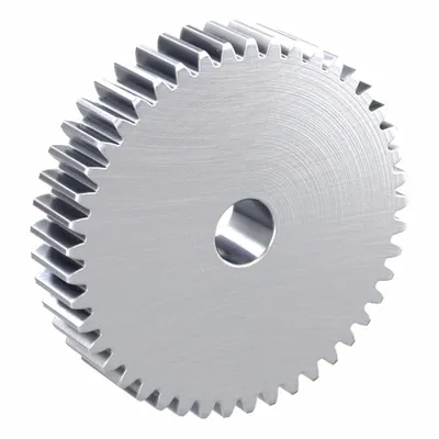 KHK GEARS Hubless Spur Gear: Module m 2.5, 45 Teeth, 20 mm Bore Dia, Stainless Steel - Hubless Metric Spur Gears