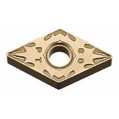 Diamond indexable turning insert for precision machining of non-ferrous materials, composites, and abrasive alloys. Used in industrial turning operations requiring high wear resistance and surface finish. Manufacturer part number DNMG442PT CA510, also referenced as DNMG150608PT.