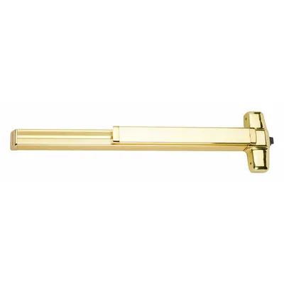 VON DUPRIN 99EO-F 3 US3 Rim Exit Device, Touchbar, Brass, 3 ft Door Width - Rim Push Bars