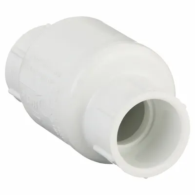 NDS Swing Check Valve: Swing, Inline Valve Body, 1 in Pipe Size, IPS x IPS - PVC Inline Swing Check Valves
