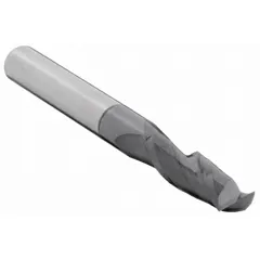 General purpose carbide square end mill with AlTiN coating, 2 flutes, 4.5 mm mill diameter, and 16 mm length of cut. Suitable for milling flat-bottomed slots, pockets, and contours in ferrous and non-ferrous materials.