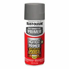 This solvent-based, flat gray primer is formulated for exterior metal surfaces requiring heat resistance. It provides a smooth, flat finish with a coverage area of 10 to 12 sq ft. Suitable for preparing metal substrates for high-temperature applications such as exhaust systems, industrial equipment, and machinery.