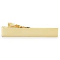 HEROS PRIDE Tie Bar: 5/16 in x 2 in, Gold, Metal (MPN 4007G)