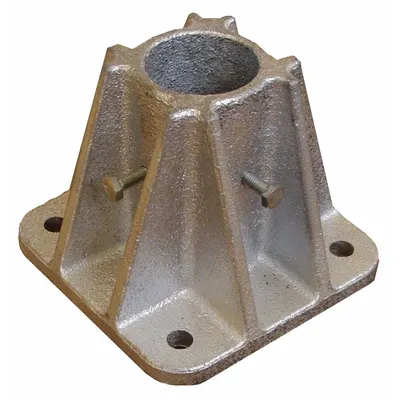 OEM Single Socket Mounting Base: Handrail Section - Mounting Components for Modular Handrail Systems