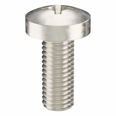 USA INDUSTRIALS Machine Screw: M10x1.50 Thread Size, 25 mm Lg, 18-8, Stainless Steel, Plain - Pan Head Machine Screws