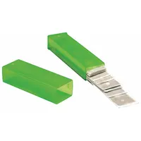 UNGER Replacement Scraper Blade: 4 in Blade Lg, 3/4 in Blade Wd, 0.005 in Blade Thick, 6FEK9, 25 PK (MPN TR100)