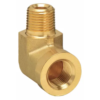 PARKER Metal Pipe Elbow: 90° Elbow, 1/8 in x 1/8 in - Threaded High-Pressure Pipe Fittings