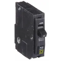 SQUARE D Miniature Circuit Breaker: 25 A, 120/240V AC, Single Phase, 10kA at 120/240V AC, 1 Poles (MPN QO125)