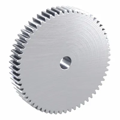 KHK GEARS Hubless Spur Gear: Module m 2, 60 Teeth, 15 mm Bore Dia, Stainless Steel - Hubless Metric Spur Gears