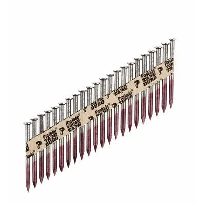 PASLODE Metal Connector Nails,2 1/2" L,Plain: Connector Nails, Flat, Smooth, Steel - Collated Metal Connector Nails