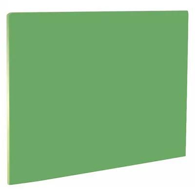 CRESTWARE Cutting Board: 24 in Overall Lg, 18 in Overall Wd, Green, Polyethylene - Cutting Boards