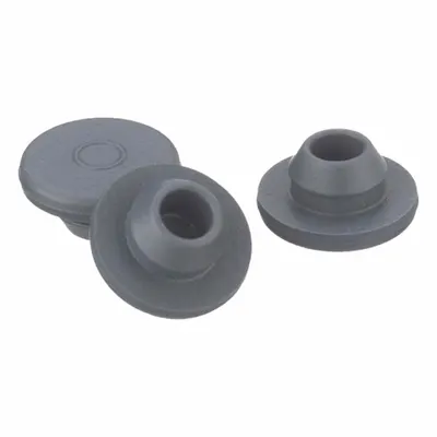 QORPAK Stopper: Rubber, 20 Stopper Size, 0.75 in Bottom Dia, 0.75 in Top Dia, 0.35 in Overall Ht - Rubber Stoppers