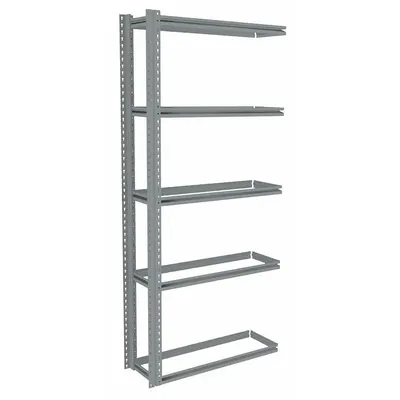 TENNSCO Boltless Shelving: Add-On, Medium-Duty, 36 in x 12 in, 84 in Overall Ht - Medium-Duty Open Deck Boltless Shelving