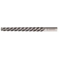 This YANKEE taper pin reamer is designed for #3/0 taper pins with a diameter range of 0.1029 in to 0.1302 in. The helical flute geometry provides smooth cutting and efficient chip evacuation, making it suitable for precision finishing of tapered holes in metal assemblies. Used in industrial maintenance and repair for accurate alignment and fastening.