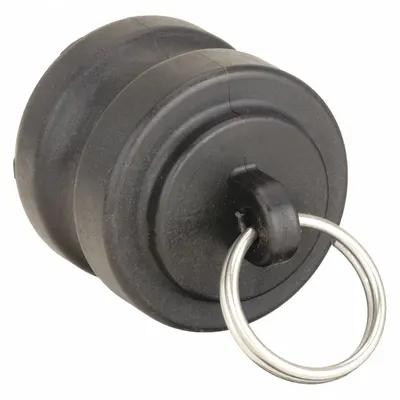 BANJO Dust Plug: 3 in Coupling Size, 150 psi Max. Working Pressure @ 70 F, 2 29/32 in Overall Lg - Type DP Polypropylene Cam & Groove Dust Plugs
