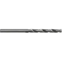 High-speed steel aircraft-extension drill bit, #49 size (0.0730" diameter), 6" overall length, with 135° split point. Conforms to NAS 907 Type B specifications. Used for drilling deep, tight-tolerance holes in aerospace and industrial applications where extended reach and reduced walking are required.
