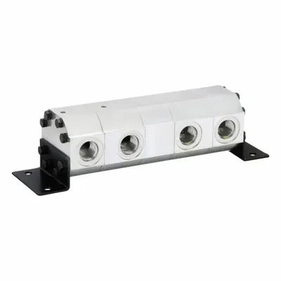 CHIEF Hydraulic Flow Divider: #10 SAE O-Ring Boss, 0.86 gpm to 3.5 gpm - Rotary Gear-Type Flow Dividers
