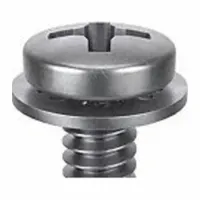 SEMS Screw: Internal Tooth, M4x0.70 Thread Size, 8 mm Lg, Stainless Steel, Passivated, Pan, 10 PK (MPN 1-MPI-4-8)