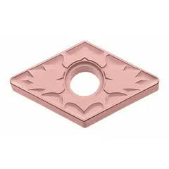 This diamond indexable turning insert is designed for precision turning and finishing operations on non-ferrous materials, ceramics, and composites. It is available in two size designations: DNMG432ZS and DNMG150408ZS. The diamond tip provides wear resistance and surface finish in high-speed machining applications.