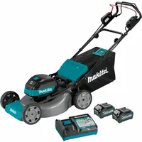 MAKITA Battery-Powered Lawn Mower: Self-Propelled, 21 in Cutting Wd, Side Discharge Location, 40 V (MPN GML01SM)