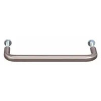 MONROE PMP Pull Handle: Threaded Holes, Stainless Steel, Silver, #8-32 Screw Size, 0.31 in (MPN AN-0753)