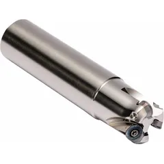 Indexable profiling end mill for contouring, slotting, and ramping operations. Suitable for machining steel, stainless steel, and cast iron in general metalworking applications.