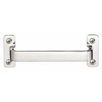 SUGATSUNE Pull Handle: Unthreaded Holes, Stainless Steel, Silver, M6 Screw Size, 0.866 in (MPN FT-200)
