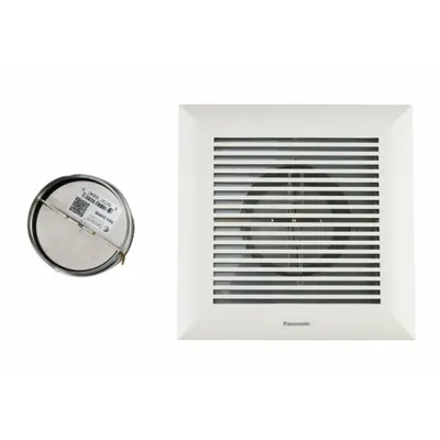 PANASONIC Grille Upgrade Kit: ABS/Aluminum/Galvanized Steel, Galvanized - Upgrade Kits for Bathroom Exhaust Fans