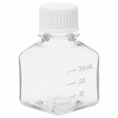 PETG Media/Storage Bottle, 30 mL, Sterile, Screw-On Closure, Graduated