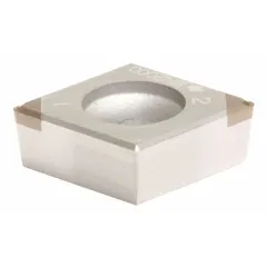 Diamond indexable turning insert for precision turning of non-ferrous materials, composites, and abrasive workpieces. The diamond grade provides high wear resistance and fine surface finish. Suitable for automotive, aerospace, and general machining applications.